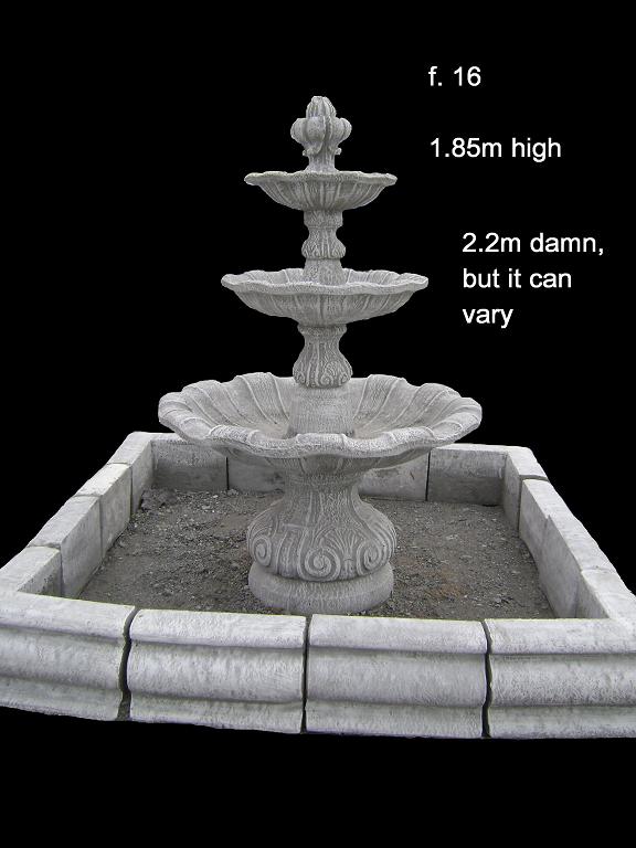Concrete Fountain F 016 Ital Cement