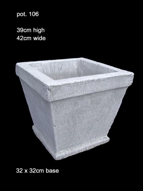 concrete pot 106