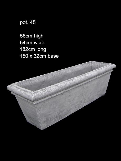 concrete planter trough 045