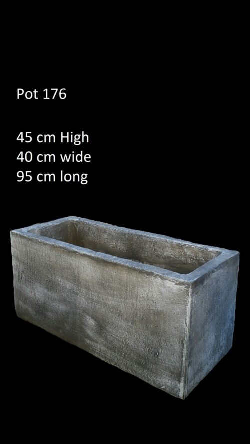 concrete trough pot