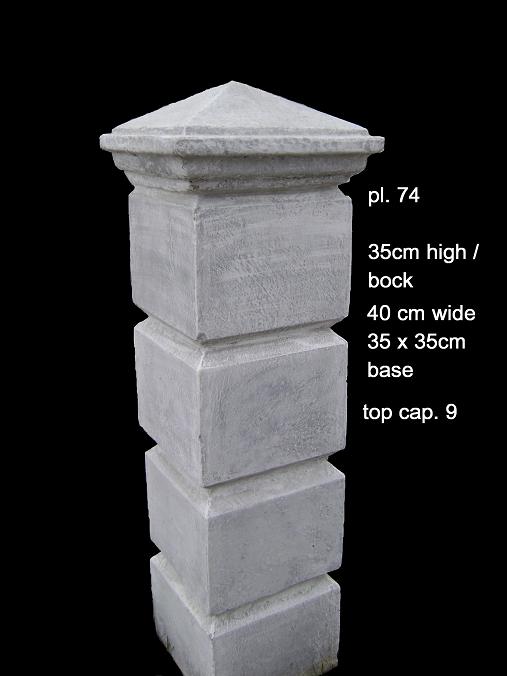 Concrete Block Pillar PL 074 - Ital Cement