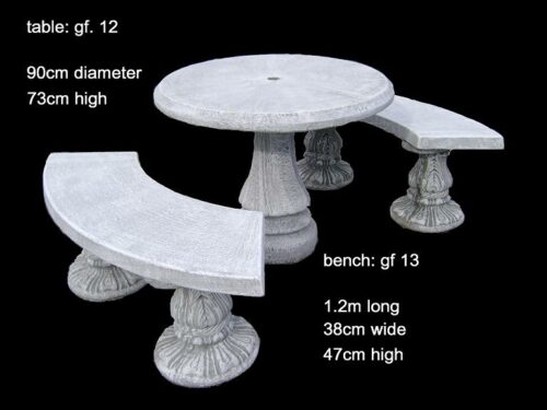 cement table set GF 012/013