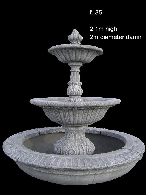 Concrete Fountain F 035 Ital Cement