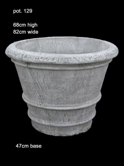 concrete pot 129