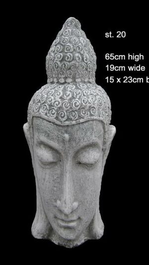 concrete buddha head statue 20