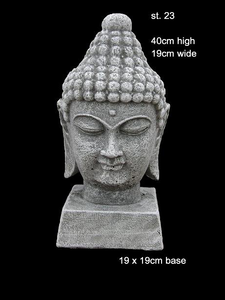 concrett statue buddha head 23