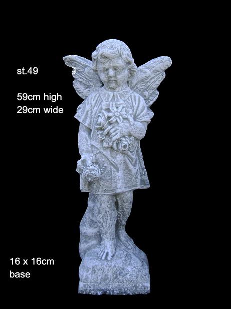 concrete angel statue 49