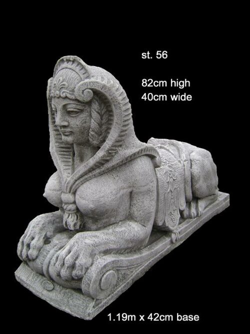 concrete female sphinx statue 56